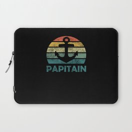 Papitain Fathers Day Best Dad Anchor Laptop Sleeve