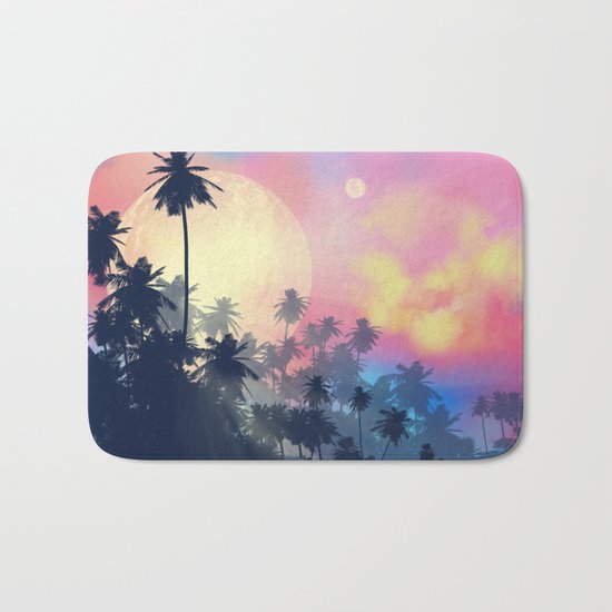summer palms Bath Mat