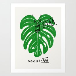 Monstera Art Print