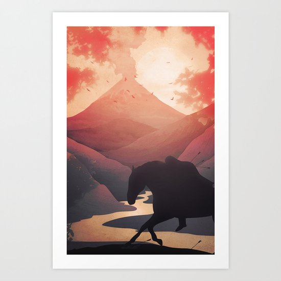 Last Farewell Ride Art Print