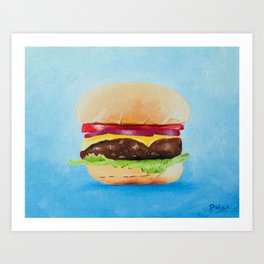 Cheeseburger Art Print