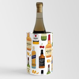 Whiskey Bottles Illustration Wine Chiller