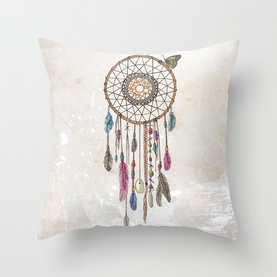 Lakota (Dream Catcher) Throw Pillow