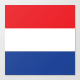 Netherlands Flag Print Dutch Country Pride Patriotic Pattern Canvas Print