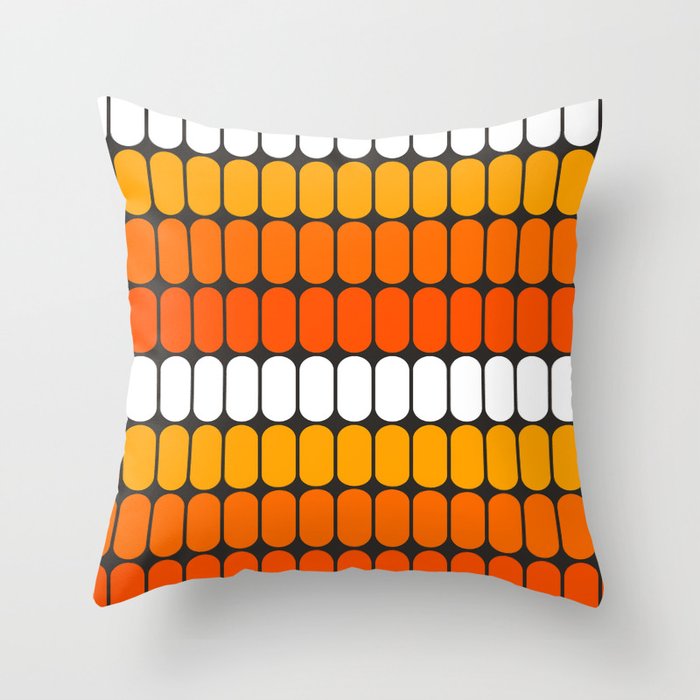 Flame Capsule Throw Pillow by Circa 78 Designs Society6