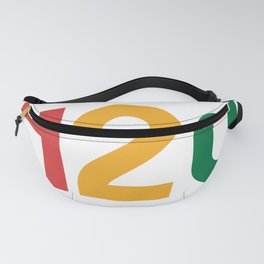 420 Typography (Rasta Colours) Fanny Pack