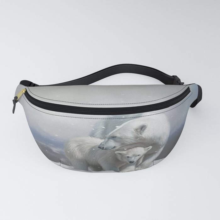 Polar Bear Family Fanny Pack