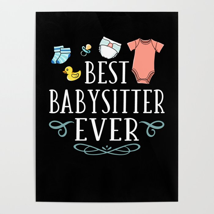 Babysitter Daycare Provider Childcare Thank You Poster