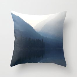 Grand Teton Lake Reflection Throw Pillow