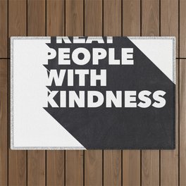 Treat People With Kindness Outdoor Rug
