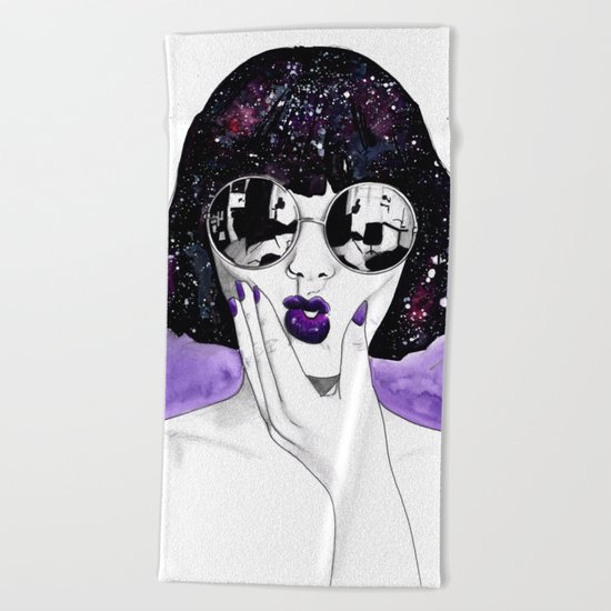 Violet Beach Towel