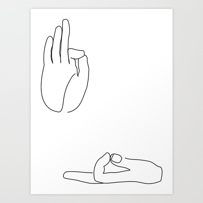 Buddha Hands Art Print By Maximdesigns Society6