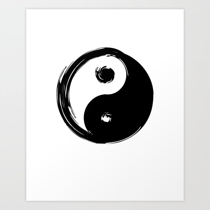 Yin Yang Symbol Art Print
