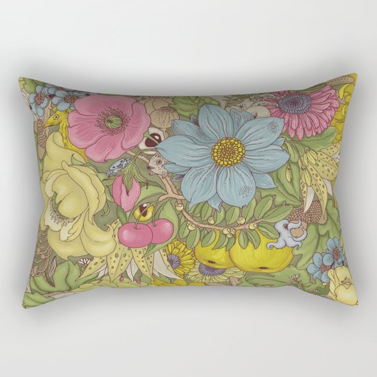 the wild side - spring tones Rectangular Pillow