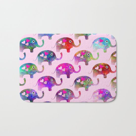 Elephant Party Bath Mat