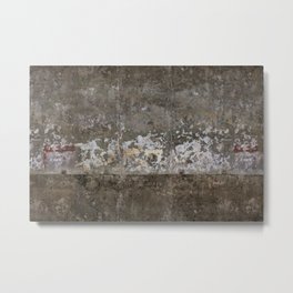 Abandoned Factory Metal Print | Vintage, Shabby, Aged, White, Old, Cracked, Wallpaper, Cement, Dirty, Concrete 