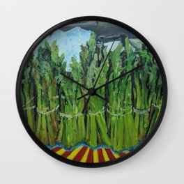 Asparagus Wall Clock