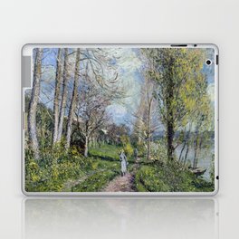 Alfred Sisley - Banks of the Seine at By Laptop Skin