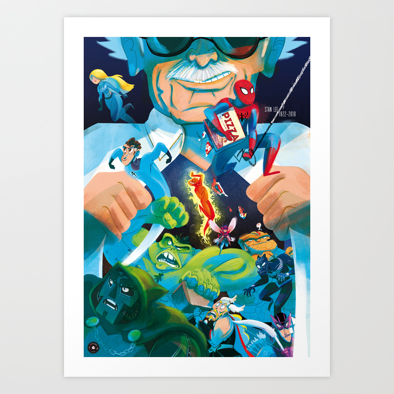 The Marvelous Mr Lee Art Print By Sillynostalgickids Society6