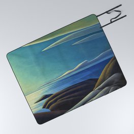 Lake Superior No. III, 1923 maritime seascape painting by Lawren Harris Picnic Blanket