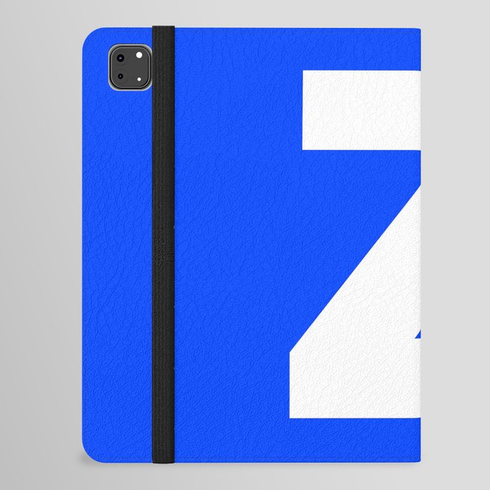 letter Z (White & Blue) iPad Folio Case