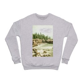 Acadia National Park Maine Rocky Beach Crewneck Sweatshirt