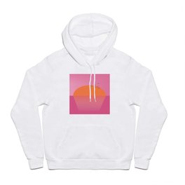 Sunset travel poster print cartoon Hoody