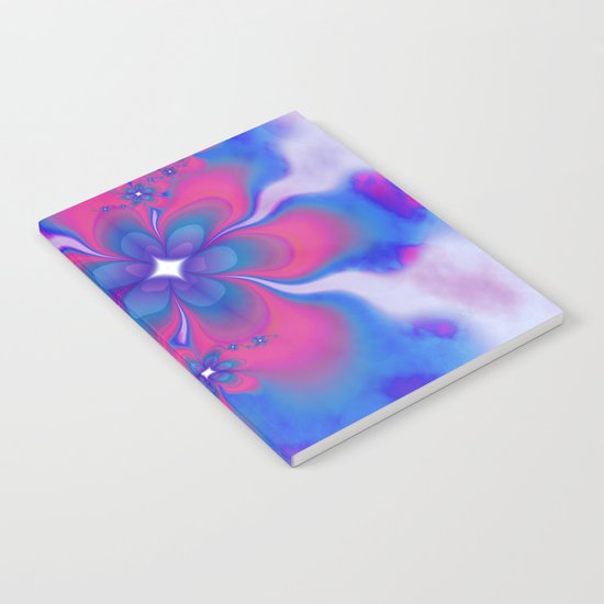Fleurs Fête Fractal Notebook