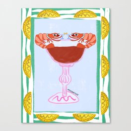 Elegant Shrimp Cocktail Canvas Print