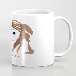 Messy Girl Coffee Mug | Messy, Hearts, Love, Cute, Girl, Acrylic, Digital, Sillygirl, Graphicdesign, Contempoary 