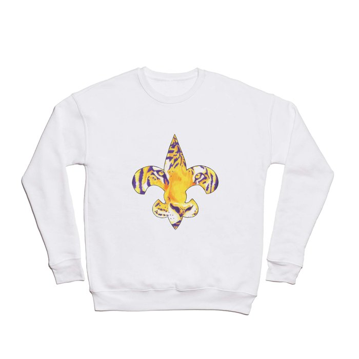 Fleur De Lis LSU Tiger Crewneck Sweatshirt