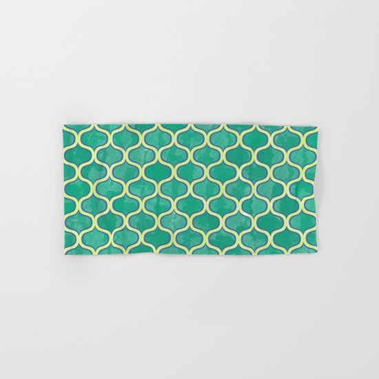 Watercolor Lovely Pattern VVV Hand & Bath Towel