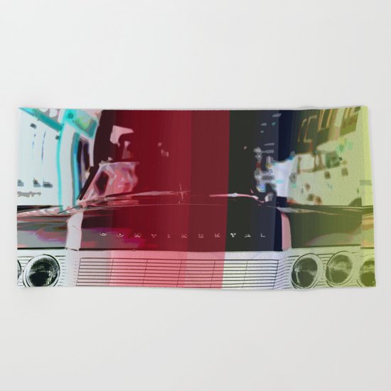Old car Beach Towel