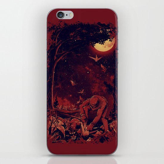 Night at the Origami Garden iPhone Skin