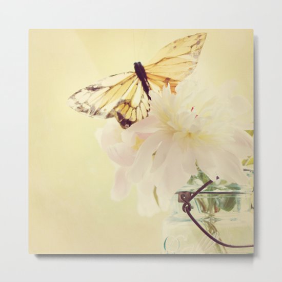 PASTEL PEONY Metal Print