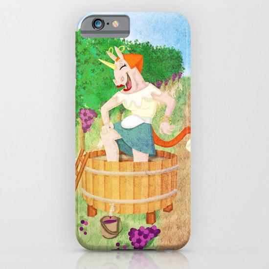 Grape Stomping Unicorn iPhone & iPod Case