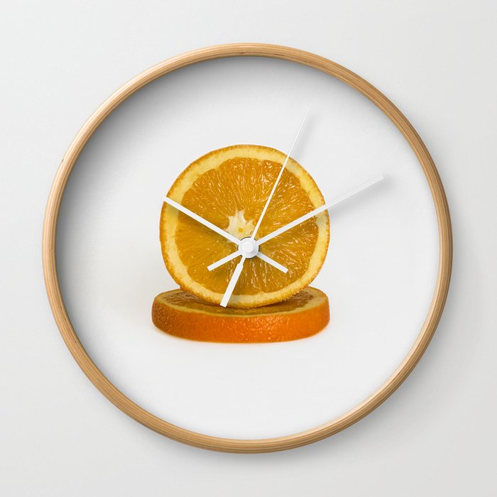 Orange Wall Clock