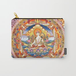 Tibetan Buddhist White Tara Mandala Shambhala  Carry-All Pouch | Tibetanbuddhism, Yantra, Hinduart, Himalayanart, Hindumandala, Tantric, Tantra, Tara, Buddhistart, Buddha 