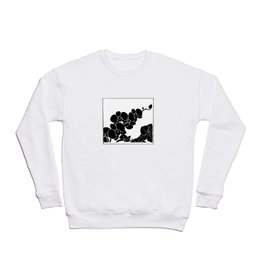 Orchids in black Crewneck Sweatshirt