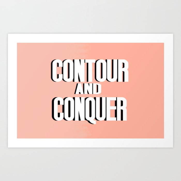 Contour and Conquer Art Print