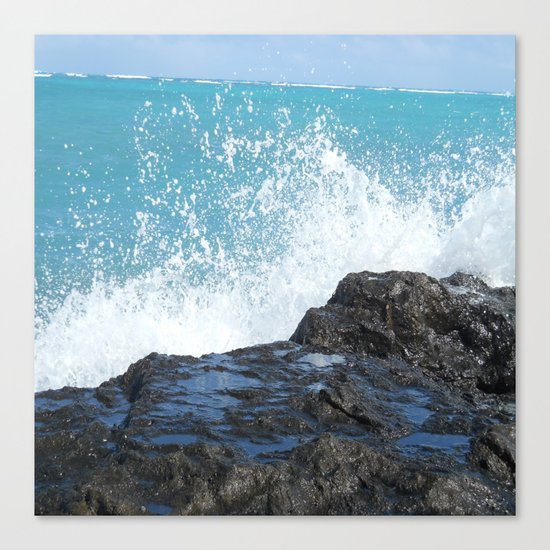 Oahu: Splash 2 Canvas Print