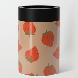 Hand drawn Summer Strawberries Can Cooler
