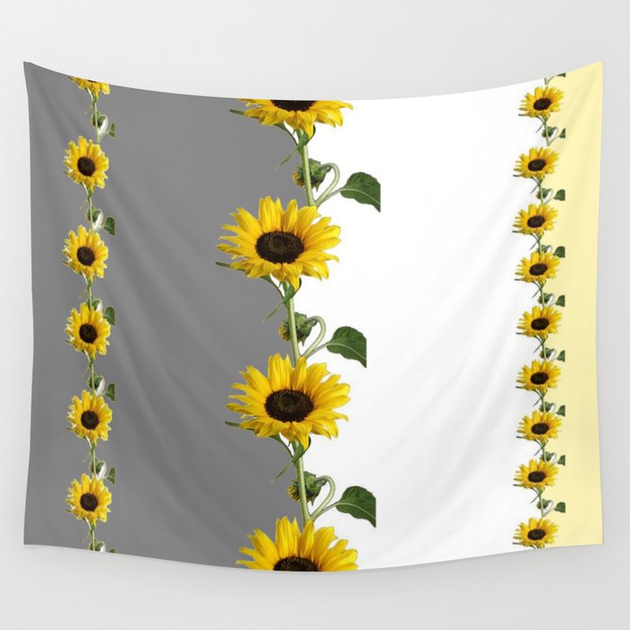 Grey and 2025 yellow tapestry