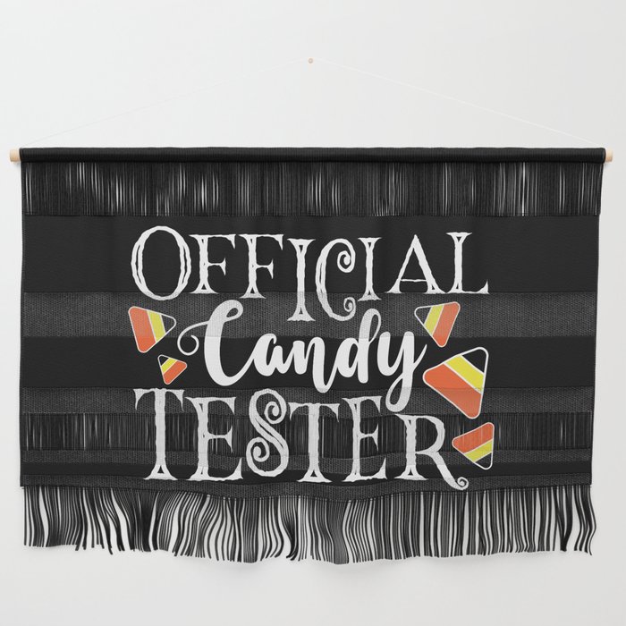 Official Candy Tester Cute Halloween Funny Wall Hanging