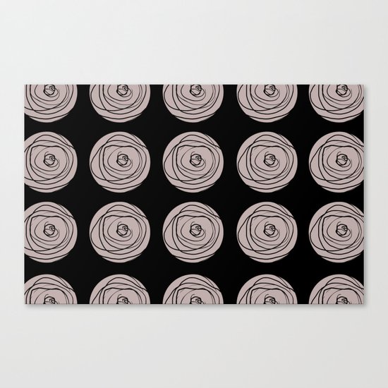 Swirly Dot Pattern Canvas Print