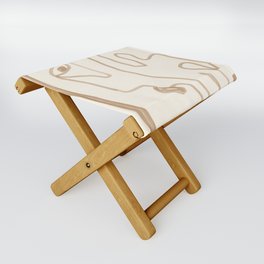 Abstract Loose Line 1 Folding Stool