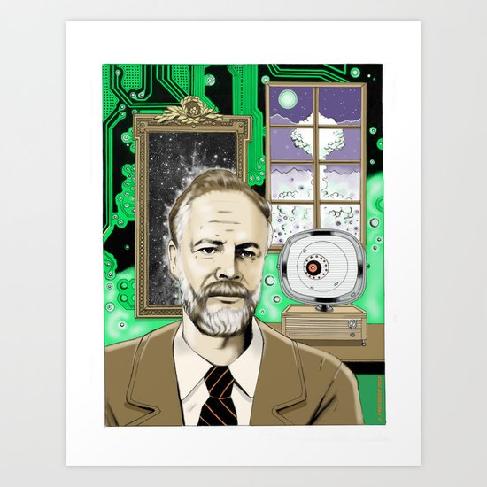 Philip K. Dick Art Print