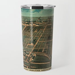 The Great Union Stock Yards of Chicago (1878) Travel Mug