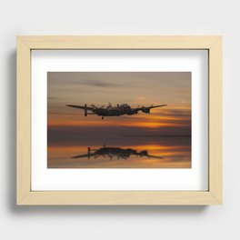 Lancaster Bomber Landfall Recessed Framed Print