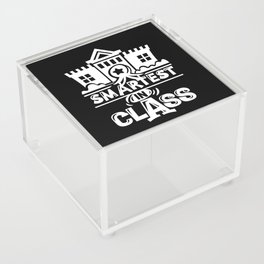 Smartest In Class Cute Kids School Quote Acrylic Box
